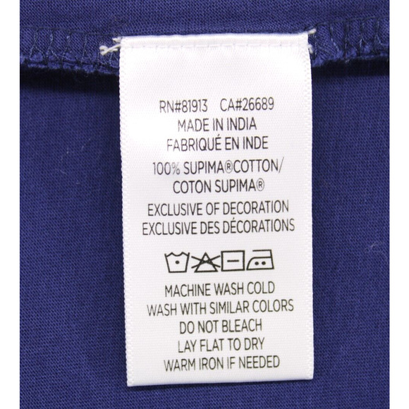 Robert Graham Men's Classic Fit 100% Supima Cotton Polo Shirt Navy Blue Sz XL - Picture 7 of 7